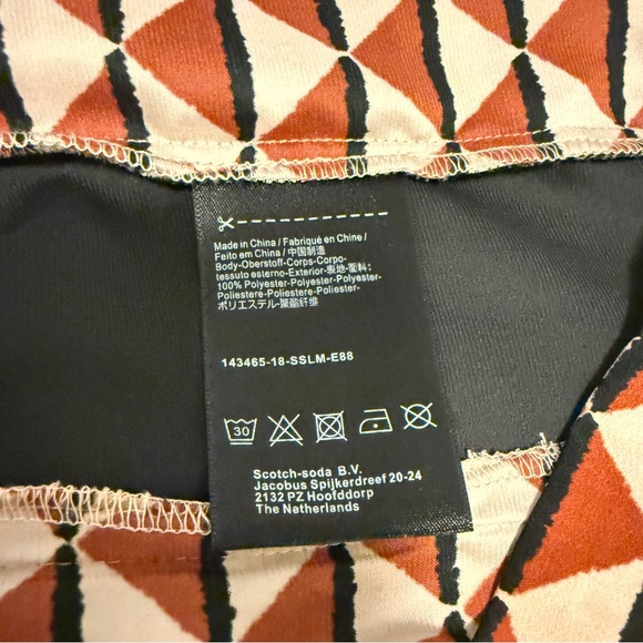 EUC Scotch & Soda Maison Scotch Hip Hop Voila Geometric Print Shift Dress Size S - Picture 11 of 11